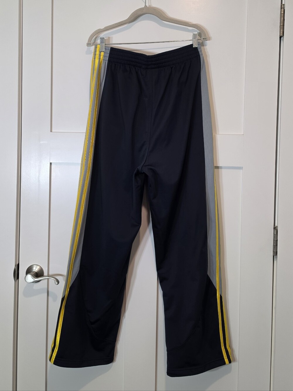 Vintage Adidas Warm Up Basketball Athletic Pants Classic Baggy Navy Size Large - Picture 10 of 13